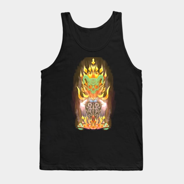 Autumn fire demon Tank Top by AshmuneinStork